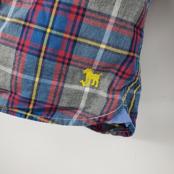 Mini Boden Long Sleeved Plaid Button Down Shirt Size 1.5 - 2Y - Picture 6 of 7